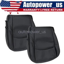 2x For 2009-2012 Dodge Ram 1500 Driver + Passenger Bottom Leather Seat Cover