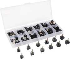 24 Pairs High Heel Replacement Tips Womens Shoes Tips Repair Kit,6 Size,8,/9/...