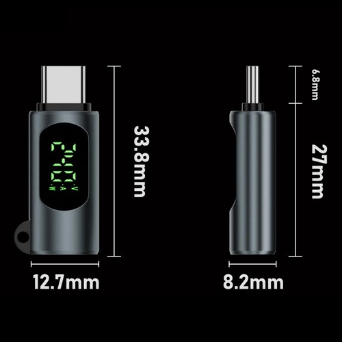 USB C Adapter 2Pack 240W with LED Display for Power and Voltage Monitoring - Photo 7/15