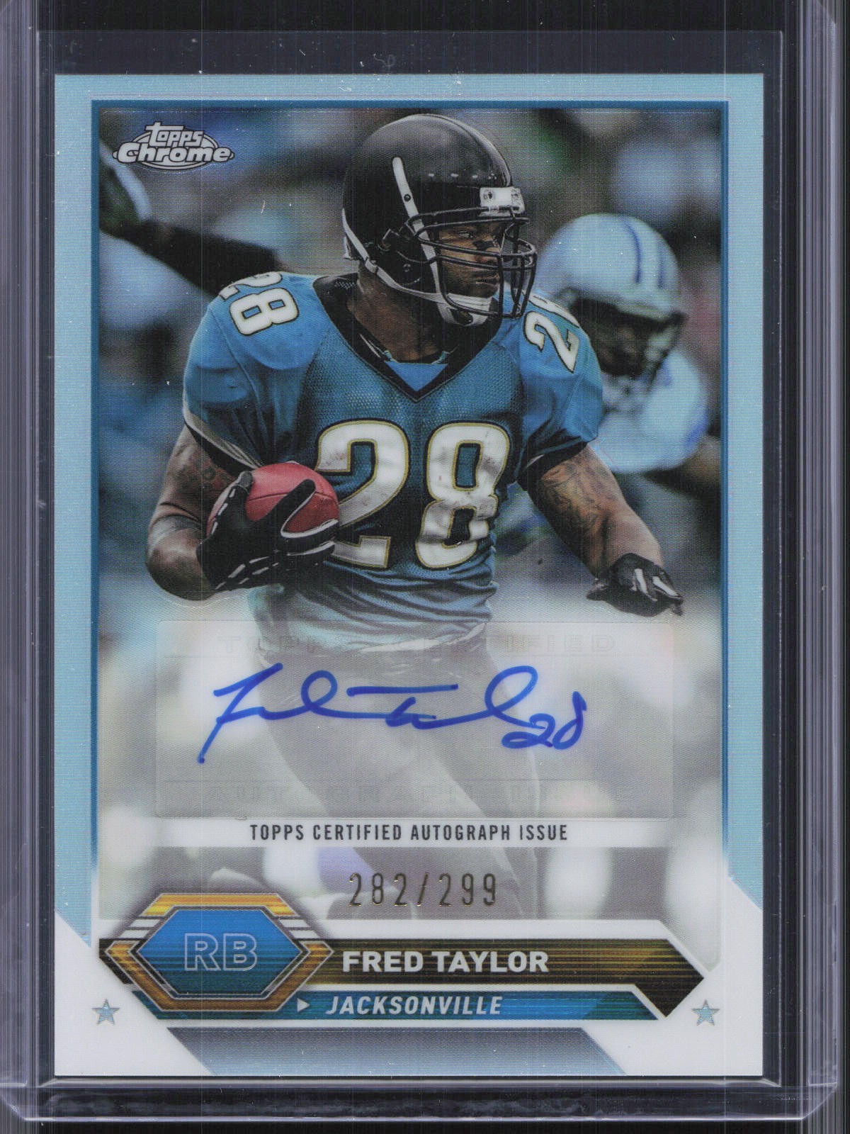 2023 Topps Composite #TCA-FT Fred Taylor Chrome Refractor Auto #/299
