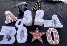 LGE LOT-19 LED Marquee Letters Light Up including 2 programmabkes with remotes