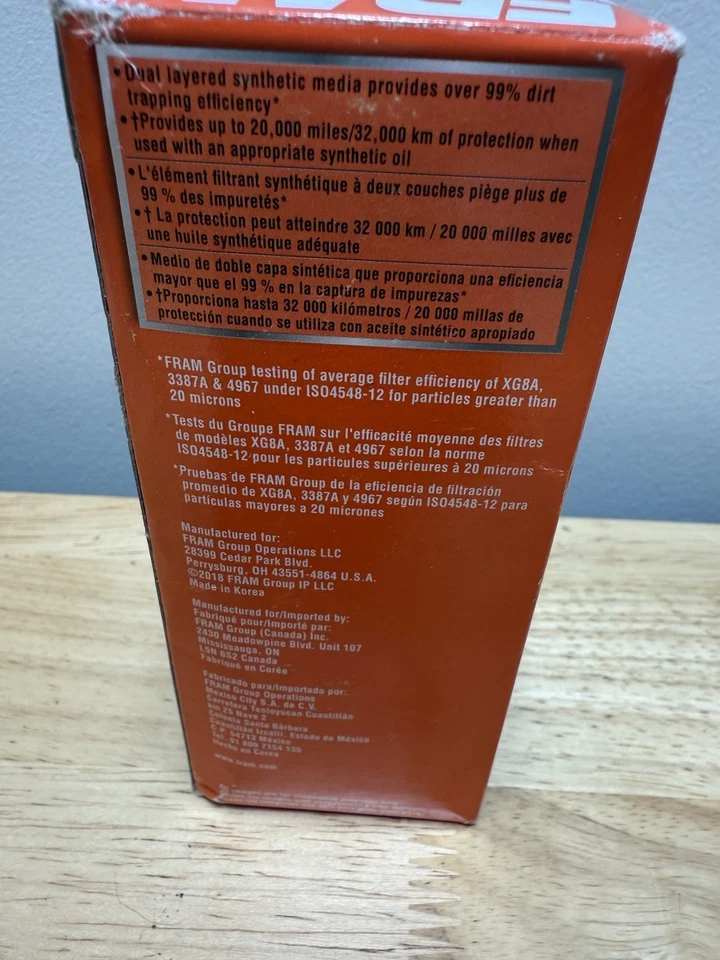 Filtro de óleo do motor - quadro ultra sintético XG10955 - Imagem 3 de 4