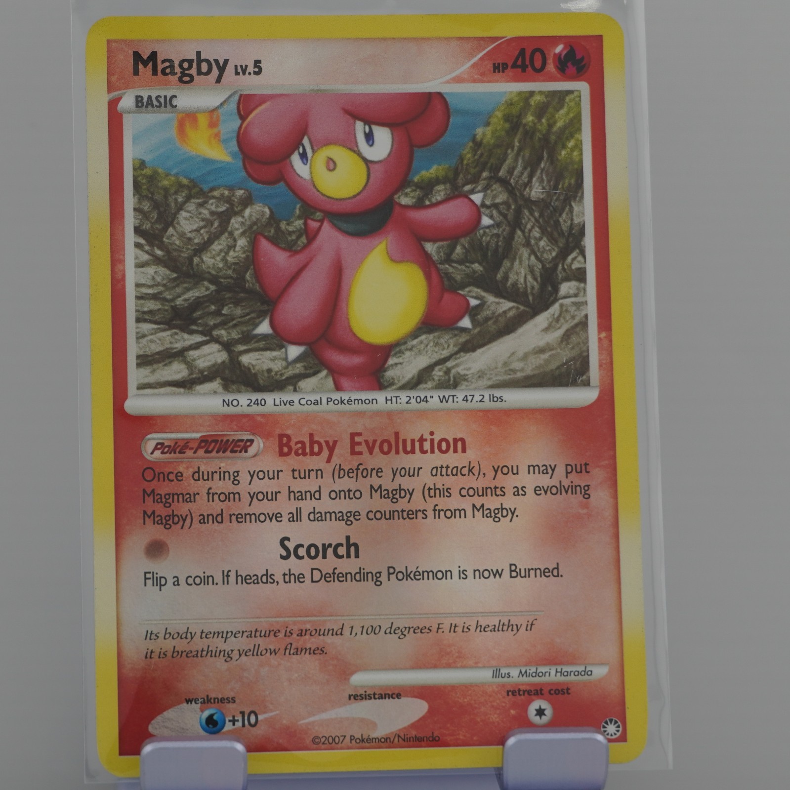 Pokemon TCG LP Magby 88/123 Mysterious Treasures Reverse Holo