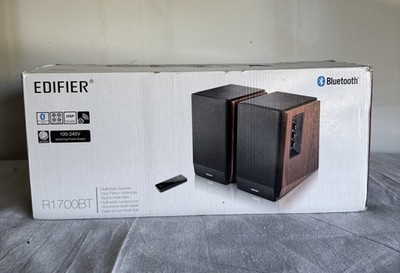 Edifier R1700BT Powered Bookshelf Multimedia Speaker System Desktop, Brown New