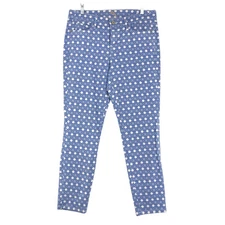 Tommy Bahama Womens Size 30x28 Cataline Caning Skinny Ankle Jeans Geometric Blue