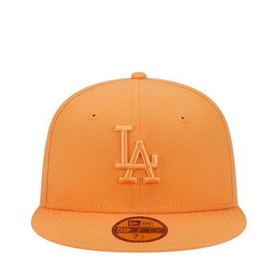 New Era 59Fifty Los Angeles Dodgers Orange 2025 Color Pack Grey UV - NWT - 7 3/8