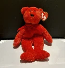 Ty Beanie Babies Sizzle Red Bear Plush 2001 Vintage Ages 3+ Age 3-4 Years