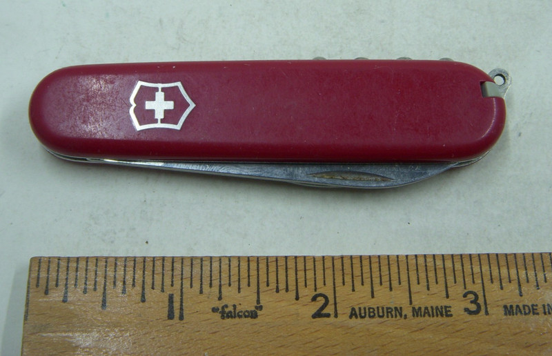Victorinox Swiss Made Stainless Officer Suisse Red Swiss Army Knife