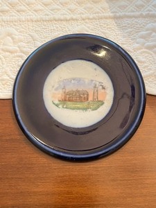"Rare", 5 5/8" dia. cobalt blue rim  Chatham Twin Lights Plate