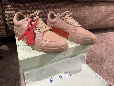 Off White LOW VULCANIZED CROCO PRINT SAND RARE