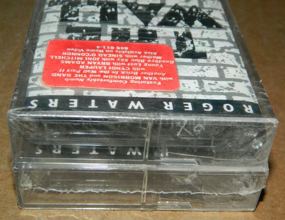 ROGER WATERS THE WALL LIVE IN BERLIN Still Sealed 2 Cassette Tape Hype Sticker - Image 4 of 4