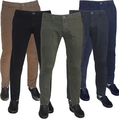 Herren Hose Slim Fit Chino Stretch Tasche America 42 bis 60 710