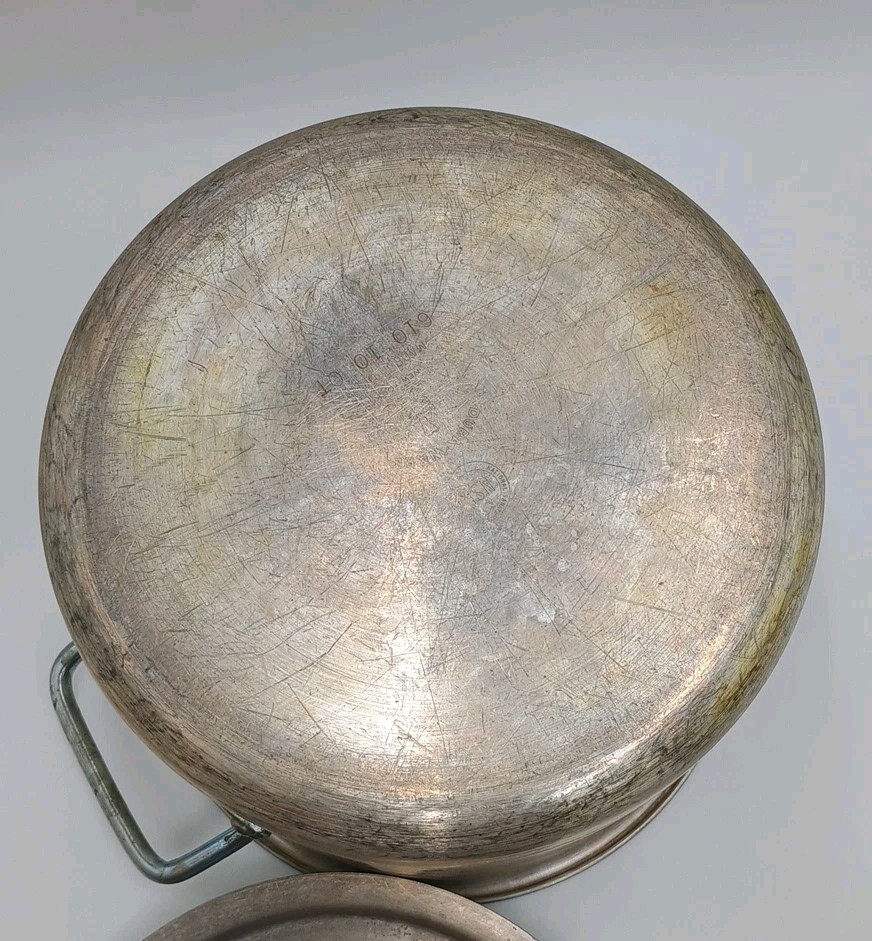 Dura-Ware 10 Quart Aluminum Stock Pot With Lid And Handles 