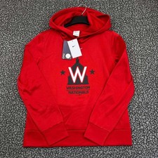 Nike Hoodie Women Medium Washington Nationals MLB Long Sleeve Pullover New M
