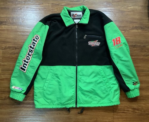 VTG NASCAR Chase Authentics Jacket Interstate Batteries Fleece Bobby Labonte Y2K