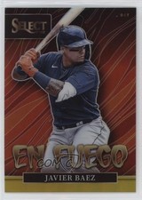 2022 Panini Select En Fuego Gold Prizm 5/10 Javier Baez #EF18 xr1