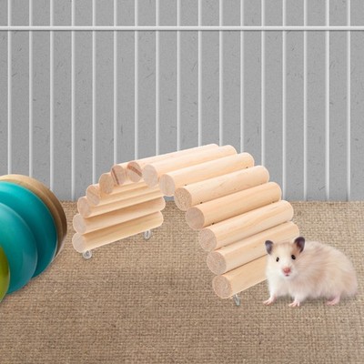  Haustierzubehör Hamster Treppe Hamsterleiter Hamsterkletterleiter Holzleiter