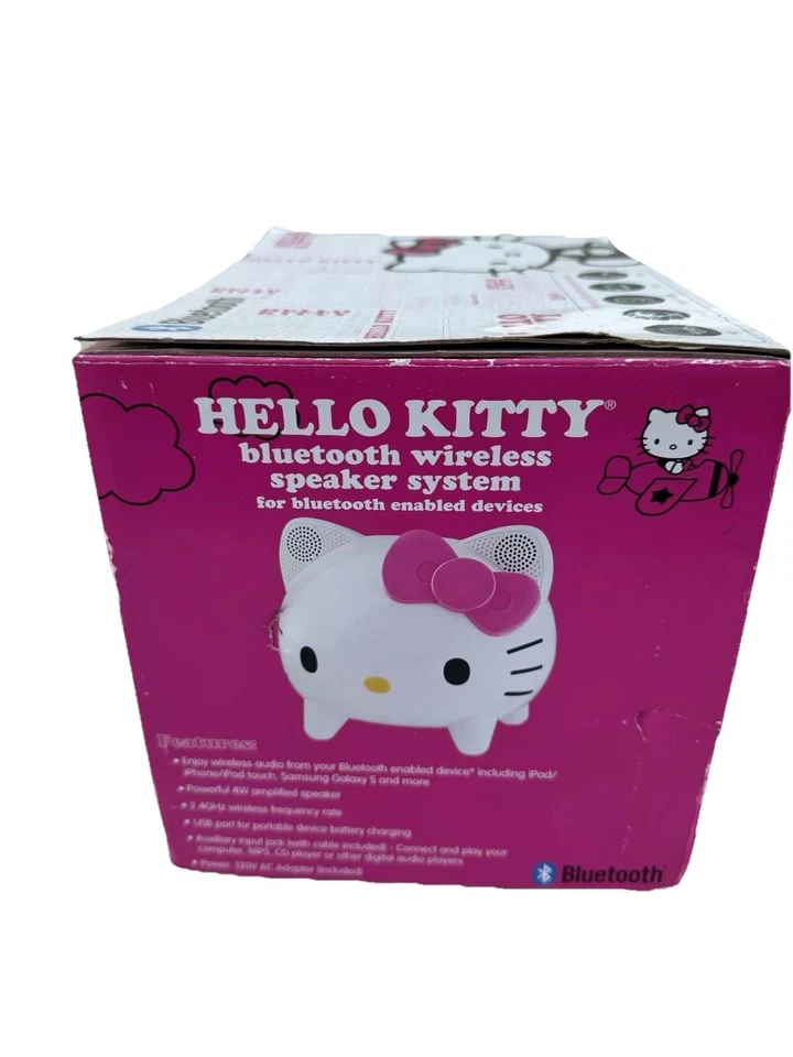 Hello Kitty KT4557 Bluetooth Wireless Speaker System Sanrio BRAND NEW - Image 4 of 4