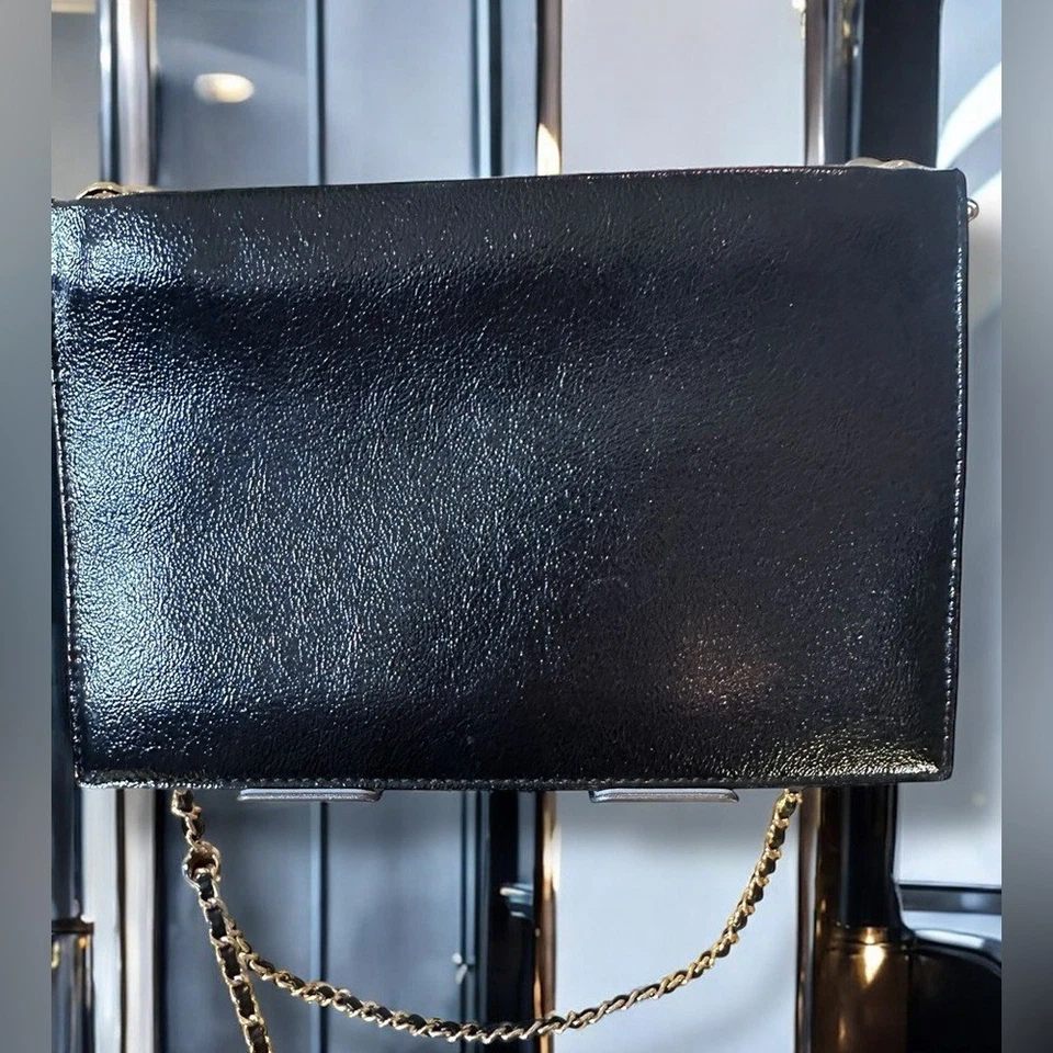 Bolso Bandolera Kate Spade Negro con Bordado Rosa Rosa Foto 4 de 4