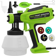 Pistolet Peinture Électrique 700W HVLP - 4 Buses & 3 Jets - Réservoir 1200ml