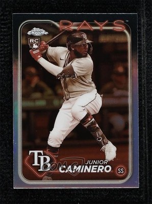 2024 Topps Chrome Sepia Refractor Junior Caminero #213 e9p