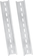 Silver Aluminum Rails 2 Pack 200mm Long 35mm Wide 7 5mm High Telecom Automation