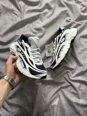Reebok Zig Kinetica 2.5 Pure Grey Blue Vector Navy Men Unisex Running 100062885