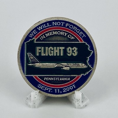 Flight 93 September 11 2001 Memorial Challenge Coin 9/11 Pennsylvania Eagle Coin