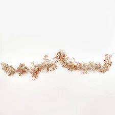 6 ft Metallic Gold Artificial Magnolia Foliage Hanging Leaves Garland Events