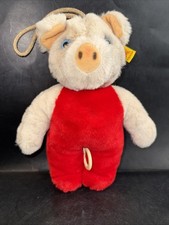 STEIFF Vintage Musical Pig 9.5 Plush Toy Pull String 6353/26