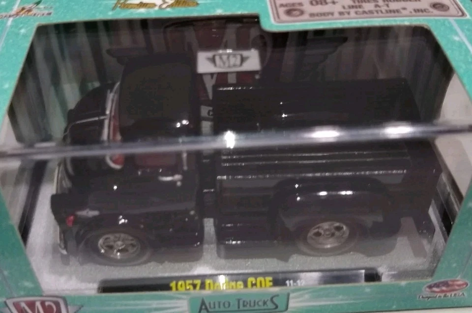 M2 Machines Auto Trucks Premium 1957 Dodge COE Work R17 #11-12 Black 1:64 R - Image 4 of 4