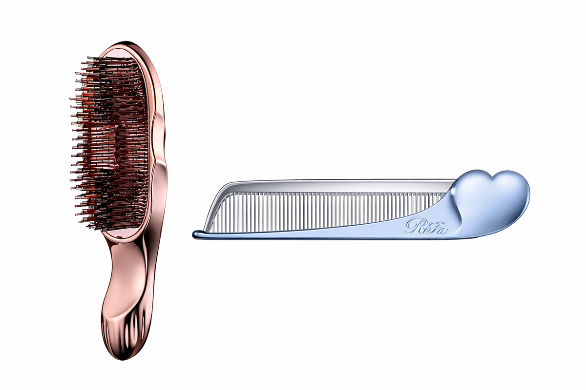 ReFa ION CARE BRUSH PREMIUM ローズゴールド ReFa ION CARE BRUSH PREMIUM Rose Gold + HEART COMB Aira 6 Colors