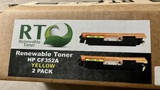130A CF352A Toner Cartridge Set Yellow 2-Pack