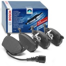 BOSCH Bremsbeläge + Warnkontakt VORNE VW GOLF SKODA FABIA OCTAVIA SEAT AUDI A3