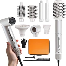 Hair Styler Dryer Brush, 7-In-1 Professional Multi Styler with Brushless Motor, 
