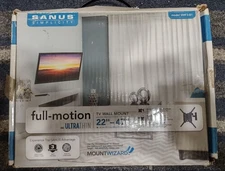 SANUS SMF3-B1 Full Motion ULTRATHIN TV Wall Mount 22”-47” Tilt Swivel Extend Arm