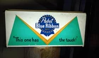 Vintage Pabst Blue Ribbon Beer Metal Lighted Sign This one has the touch!