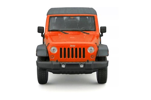 2015 Jeep Wrangler Unlimited 1/24 Scale Diecast Model - Maisto - ORANGE - Picture 4 of 7