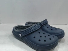 UsedVeryGood - Crocs Unise Classic Lined, Navy/Charcoal, 8 Women/6 Men