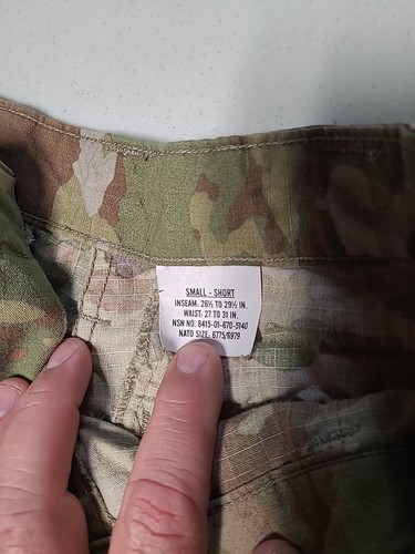 Pantalones del Ejército Mejorados Clima Caliente Combate Uniforme Camuflaje Unisex Pequeño/Corto (AA65) - Imagen 4 de 9