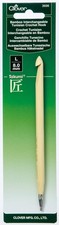CLOVER Takumi Bamboo Interchangeable Tunisian Crochet Hook, Brown