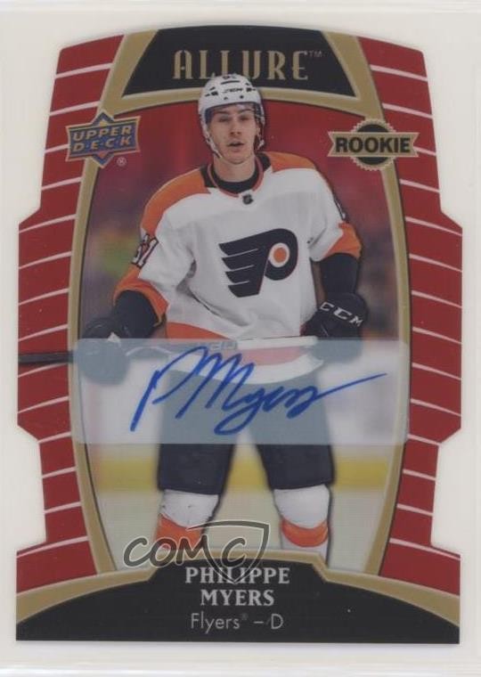2019 Allure Rookies Red Rainbow 257/349 Tier 1 Philippe Myers Rookie Auto RC ls5
