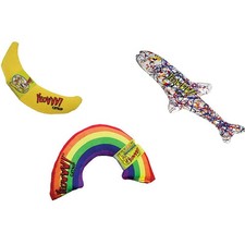 Yeowww Organic Catnip 3-Toy Variety Pack with Rainbow, Banana, and Pollock