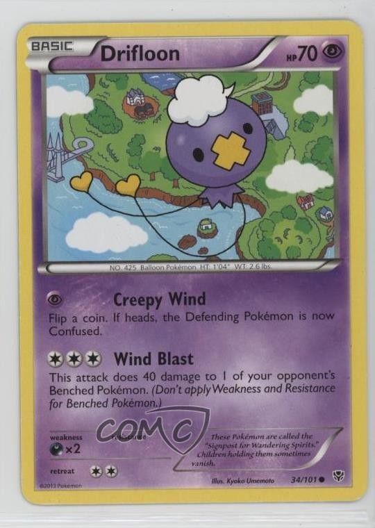 Drifloon Pokémon Black & White Plasma Blast #34