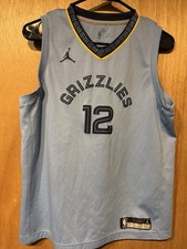 Nike Ja Morant Jordan Light Blue Jersey Statement Edition Youth Large (E1)