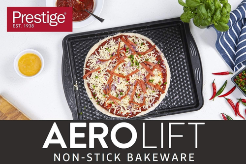 Prestige Aerolift Roasting Tray Non Stick, Dishwasher Safe Oven Tray with Large - Picture 2 of 12