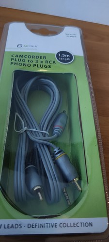 AV:Link AV-Kabel - Camcorder-Stecker auf 3 x Cinch-Phono-Steckerkabel - 1,5 m - NOS - Bild 3 von 5