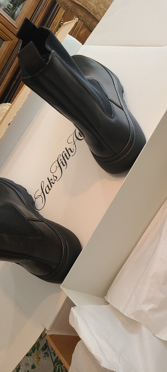 $1500 New Men's Burberry Prorsum Boots Black Limited Edition sz 13