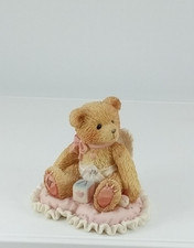 CHERISHED TEDDIES FIGURINE--LITTLE BUNDLE OF JOY-CUPID BABY GIRL ON PILLOW