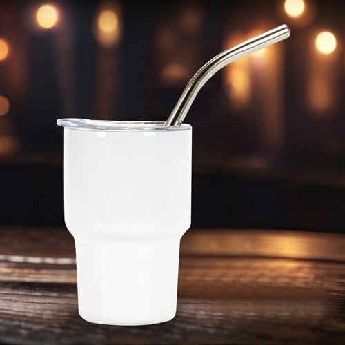 2 oz Mini Bicchiere da Vino Tazza da Vino in Acciaio Inox per Champaign Beer Party (Bianco) - Foto 4 di 11